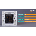 Igoto British Standard D2061 New Design Electrical Multi 3 Pin Wall Socket